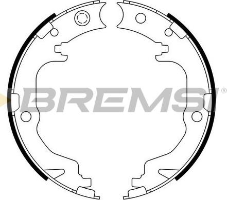 Bremsi GF4886 - Комплект гальм, ручник, парковка autozip.com.ua