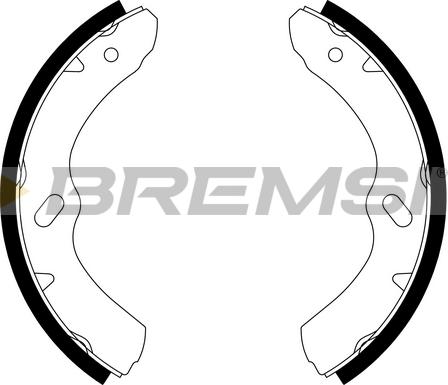 Bremsi GF4792 - Комплект гальм, барабанний механізм autozip.com.ua