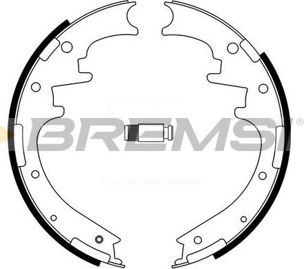 Bremsi GF4705 - Комплект гальм, барабанний механізм autozip.com.ua