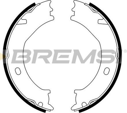 Bremsi GF4771 - Комплект гальм, ручник, парковка autozip.com.ua