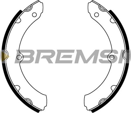 Bremsi GF0990 - Комплект гальм, барабанний механізм autozip.com.ua