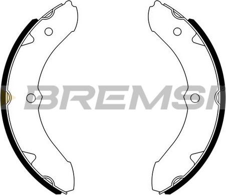 Bremsi GF0942 - Комплект гальм, барабанний механізм autozip.com.ua