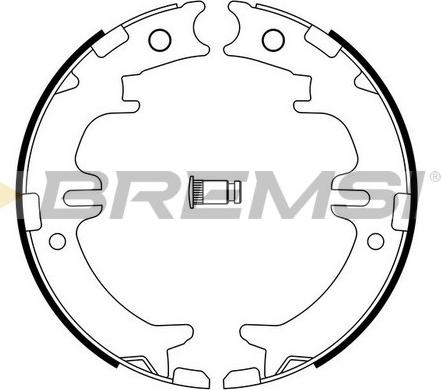 Bremsi GF0964 - Комплект гальм, ручник, парковка autozip.com.ua