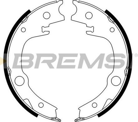 Bremsi GF0966 - Комплект гальм, ручник, парковка autozip.com.ua