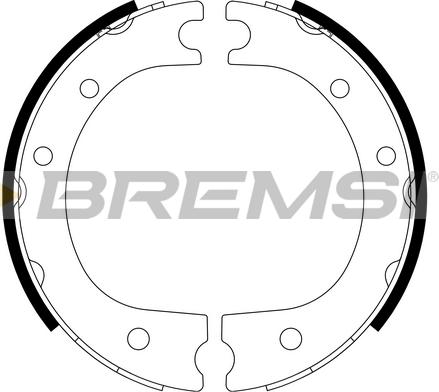 Bremsi GF0963 - Комплект гальм, ручник, парковка autozip.com.ua