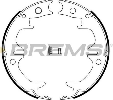 Bremsi GF0962 - Комплект гальм, ручник, парковка autozip.com.ua
