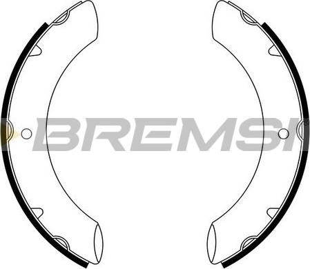 Bremsi GF0967 - Комплект гальм, барабанний механізм autozip.com.ua