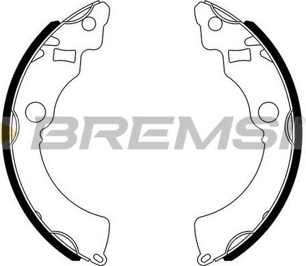 Bremsi GF0909 - Комплект гальм, барабанний механізм autozip.com.ua