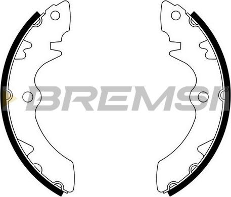 Bremsi GF0905 - Комплект гальм, барабанний механізм autozip.com.ua