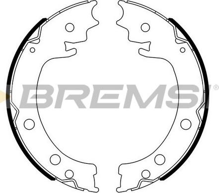 Bremsi GF0908 - Комплект гальм, ручник, парковка autozip.com.ua