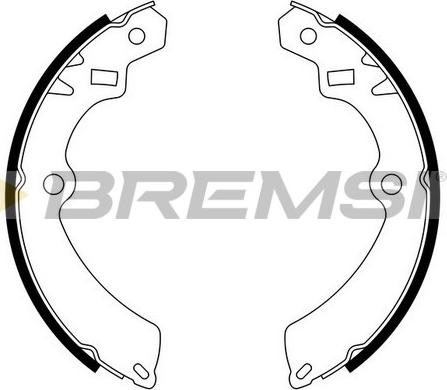 Bremsi GF0902 - Комплект гальм, барабанний механізм autozip.com.ua