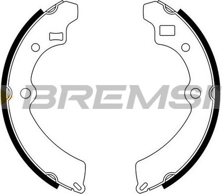 Bremsi GF0907 - Комплект гальм, барабанний механізм autozip.com.ua