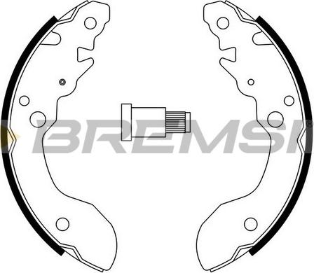 Bremsi GF0914 - Комплект гальм, барабанний механізм autozip.com.ua