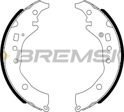 Bremsi GF0984 - Комплект гальм, барабанний механізм autozip.com.ua