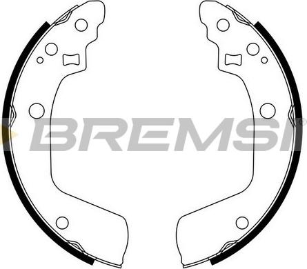 Bremsi GF0927 - Комплект гальм, барабанний механізм autozip.com.ua