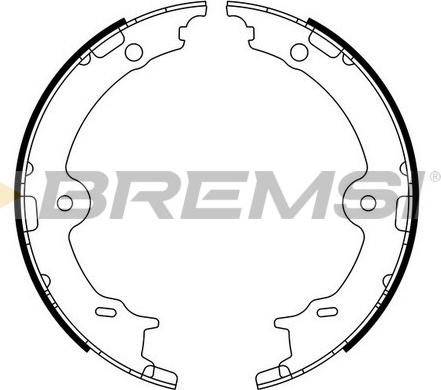 Bremsi GF0979 - Комплект гальм, ручник, парковка autozip.com.ua
