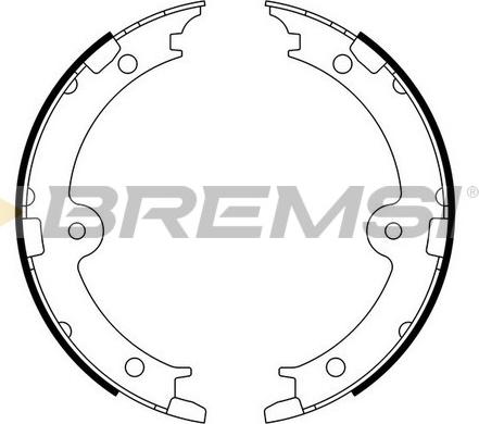 Bremsi GF0974 - Комплект гальм, ручник, парковка autozip.com.ua