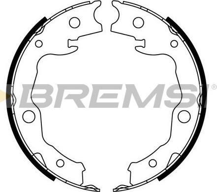 Bremsi GF0976 - Комплект гальм, ручник, парковка autozip.com.ua