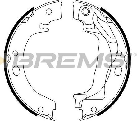 Bremsi GF0970 - Комплект гальм, ручник, парковка autozip.com.ua