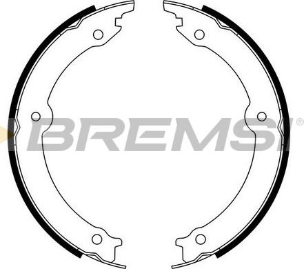 Bremsi GF0973 - Комплект гальм, ручник, парковка autozip.com.ua