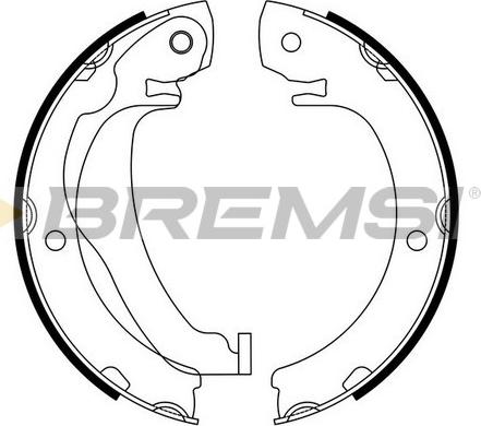 Bremsi GF0977 - Комплект гальм, ручник, парковка autozip.com.ua