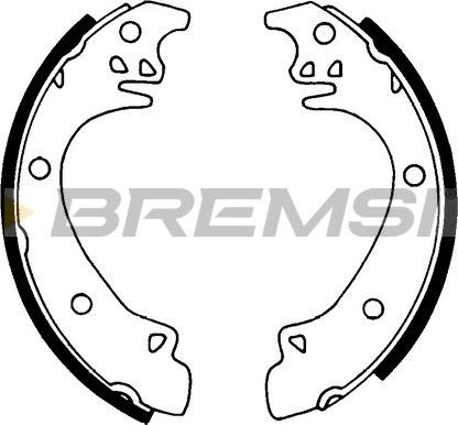 Bremsi GF0444 - Комплект гальм, барабанний механізм autozip.com.ua