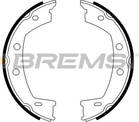 Bremsi GF0442 - Комплект гальм, ручник, парковка autozip.com.ua