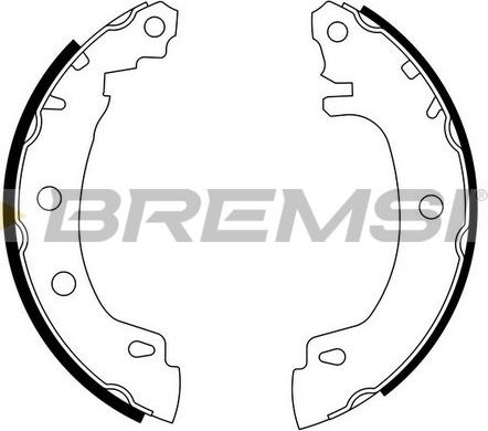 Bremsi GF0405 - Комплект гальм, барабанний механізм autozip.com.ua