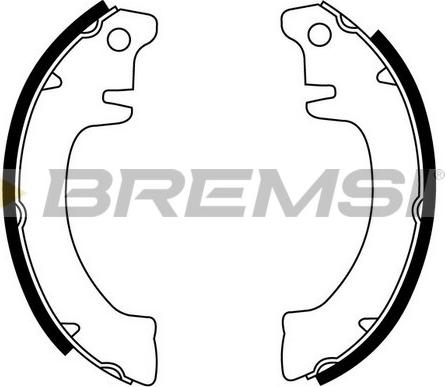 Bremsi GF0406 - Комплект гальм, барабанний механізм autozip.com.ua