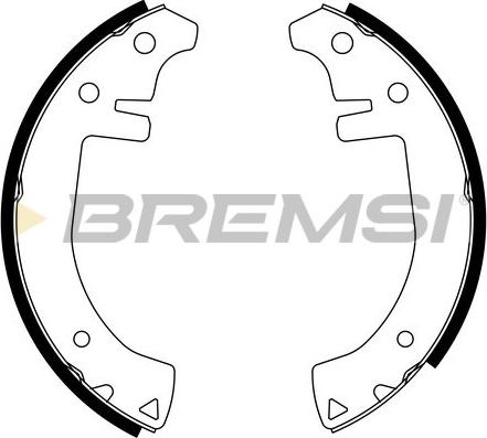Bremsi GF0401 - Комплект гальм, барабанний механізм autozip.com.ua