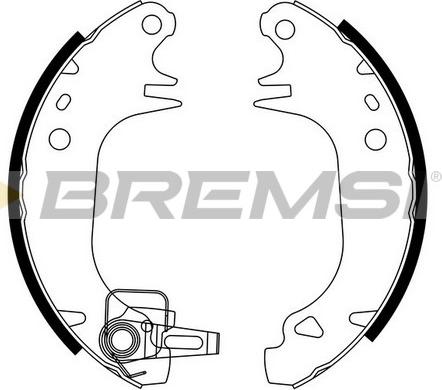 Bremsi GF0416 - Комплект гальм, барабанний механізм autozip.com.ua