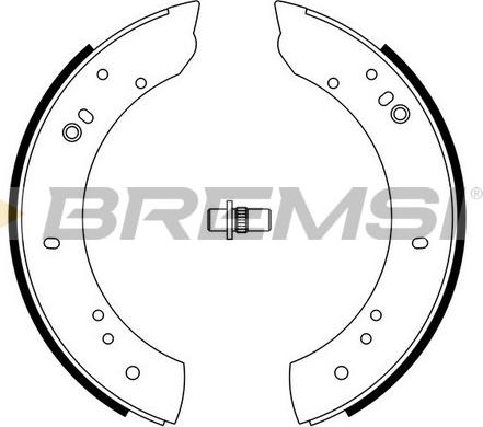 Bremsi GF0433 - Комплект гальм, барабанний механізм autozip.com.ua