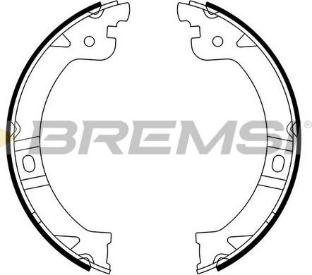 Bremsi GF0429 - Комплект гальм, ручник, парковка autozip.com.ua