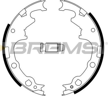 Bremsi GF0424 - Комплект гальм, барабанний механізм autozip.com.ua