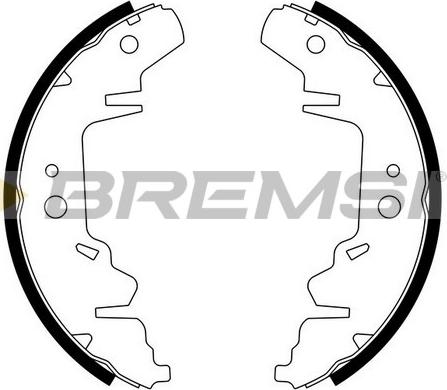 Bremsi GF0426 - Комплект гальм, барабанний механізм autozip.com.ua