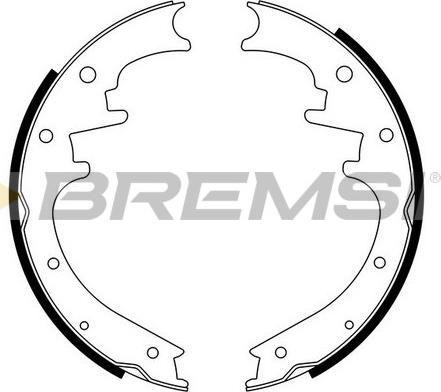 Bremsi GF0423 - Комплект гальм, барабанний механізм autozip.com.ua