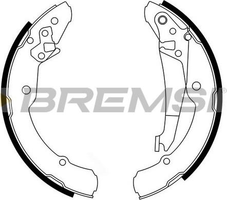 Bremsi GF0473 - Комплект гальм, барабанний механізм autozip.com.ua