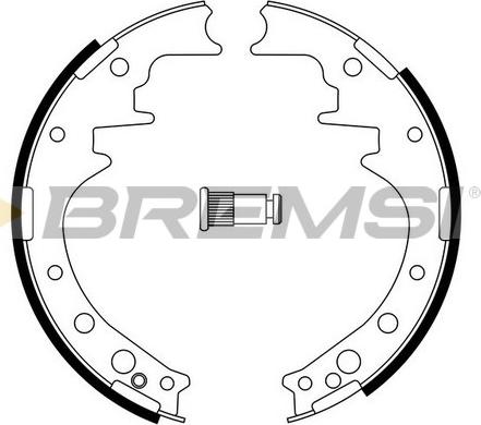 Bremsi GF0554 - Комплект гальм, барабанний механізм autozip.com.ua