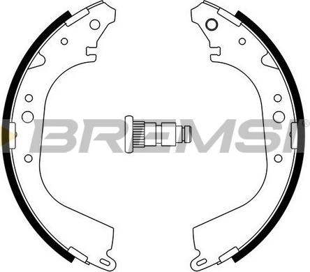 Bremsi GF0555A - Комплект гальм, барабанний механізм autozip.com.ua