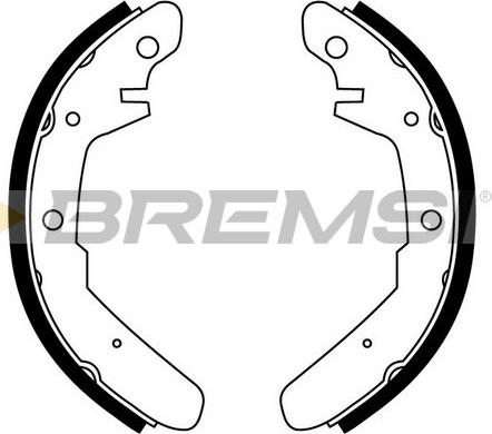 Bremsi GF0551 - Комплект гальм, барабанний механізм autozip.com.ua