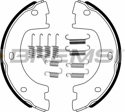 Bremsi GF0560-1 - Комплект гальм, ручник, парковка autozip.com.ua