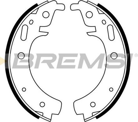 Bremsi GF0501 - Комплект гальм, барабанний механізм autozip.com.ua