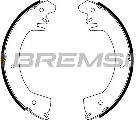Bremsi GF0515 - Комплект гальм, барабанний механізм autozip.com.ua