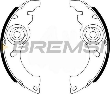 Bremsi GF0511 - Комплект гальм, барабанний механізм autozip.com.ua