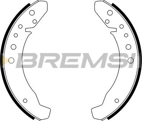 Bremsi GF0534 - Комплект гальм, барабанний механізм autozip.com.ua