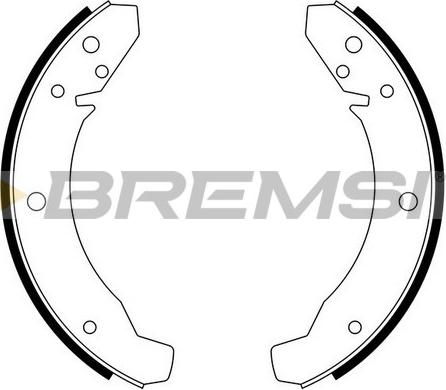 Bremsi GF0535 - Комплект гальм, барабанний механізм autozip.com.ua