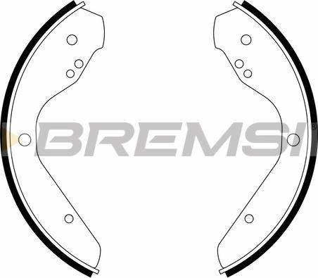 Bremsi GF0538A - Комплект гальм, барабанний механізм autozip.com.ua