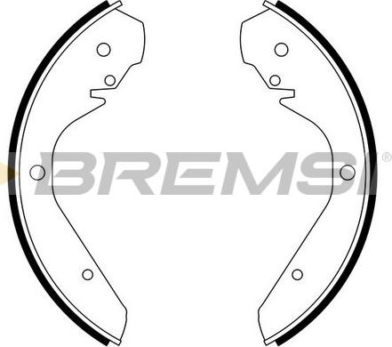 Bremsi GF0538 - Комплект гальм, барабанний механізм autozip.com.ua