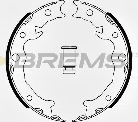 Bremsi GF0645 - Комплект гальм, ручник, парковка autozip.com.ua