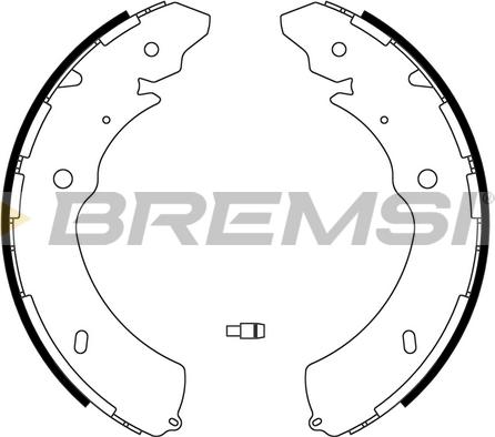 Bremsi GF0640 - Комплект гальм, барабанний механізм autozip.com.ua